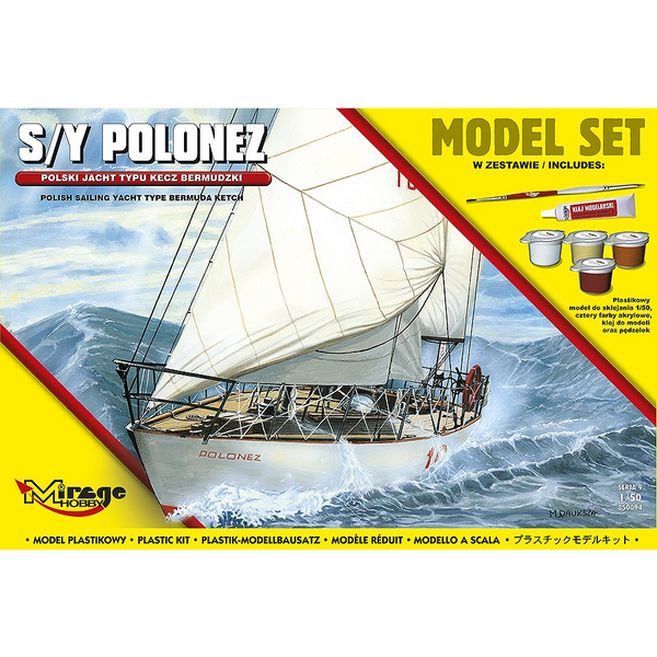 Mirage Hobby Bermuda Ketch Polish Yacht – 1:50 Plastic Model Kit