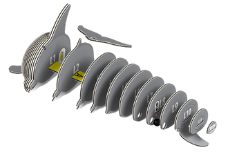 EUGY Dolphin 3D Puzzle