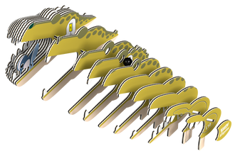 EUGY Alligator 3D Puzzle