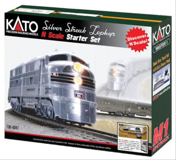 Kato N Silver Streak Zephyr starter set