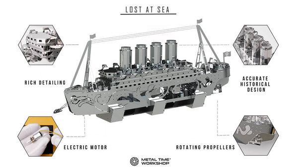 Metal Time Titanic Ocean Liner – Metal Model Kit