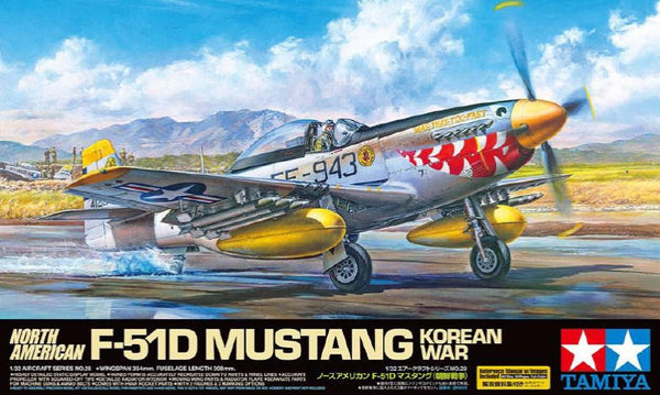 Tamiya 1/32 F-51D Mustang Korean War kit 60328