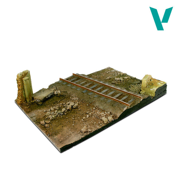 Vallejo Scenics 1/35 Country Road with Railway Diorama Base SC104