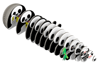 EUGY Panda 3D Puzzle